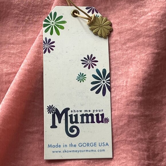 Show Me Your Mumu Gomez Mini Dress Satin Pink Size M - Picture 9 of 13